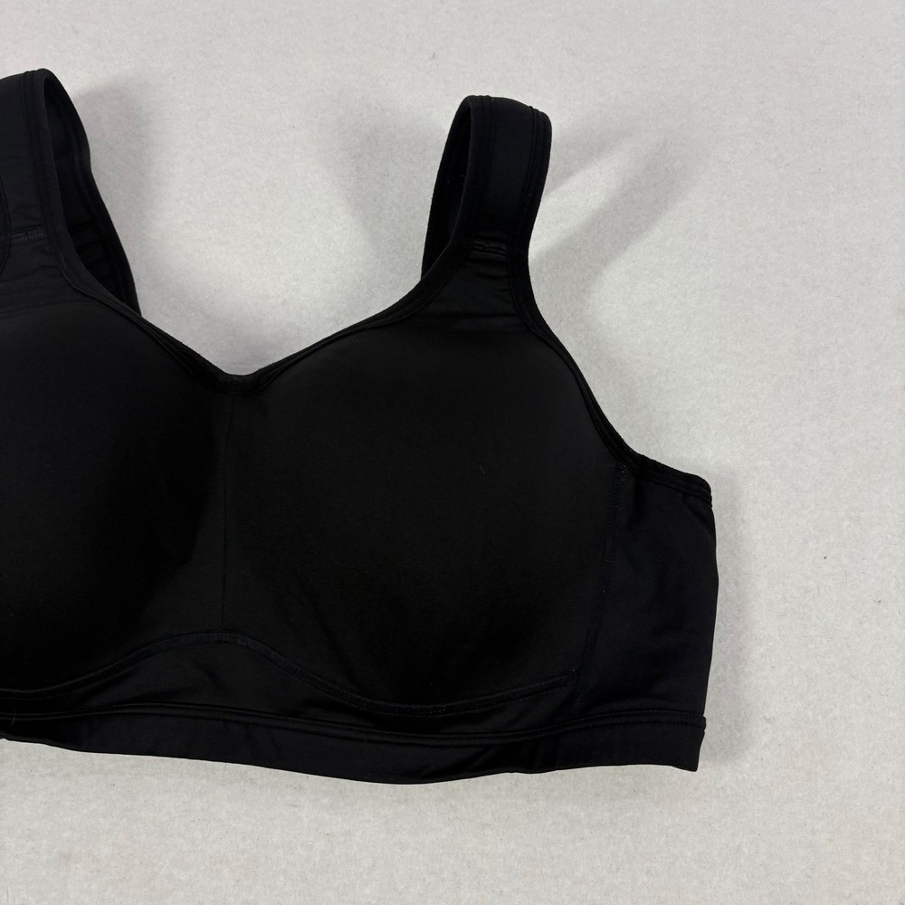Livi Active Sports Bra Womens 38D Black Excellent Underwire High Impact Support - Picture 2 of 10